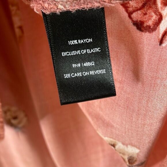 TORRID Women’s Floral Peasant Babydoll Style Blouse Hi Low Boho Size 2 2X Coral - Picture 8 of 13